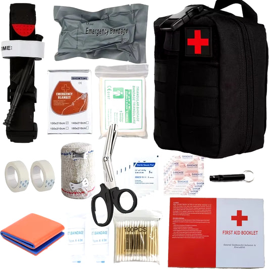 50-Piece IFAK Trauma First Aid Kit - Comprehensive Emergency Preparedness Kit