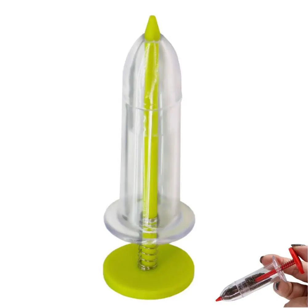 Manual Seed Sower Kit - Precision Handheld Seeder with Dibber & Widger Tools