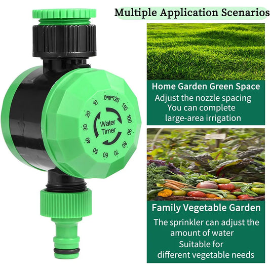 Garden Hose Timer - Mechanical 120-Minute Watering Timer for Gardens & Lawns