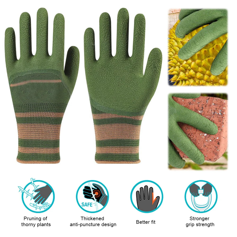 Thorn Proof Garden Gloves - Heavy Duty Waterproof Pruning Gloves for Roses & Cactus