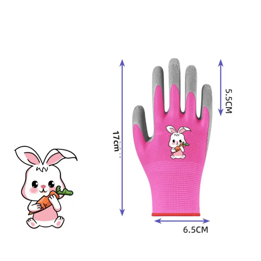 Kids Waterproof Garden Gloves - Non-Slip Protective Work Gloves for Outdoor Yard Tasks