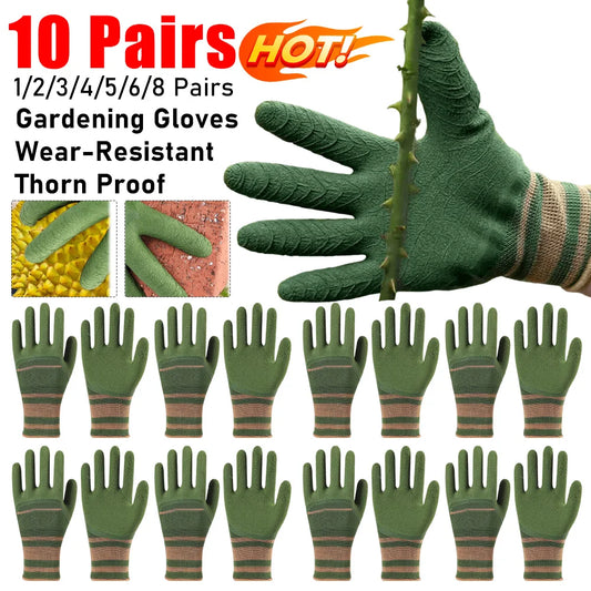 Thorn Proof Garden Gloves - Heavy Duty Waterproof Pruning Gloves for Roses & Cactus