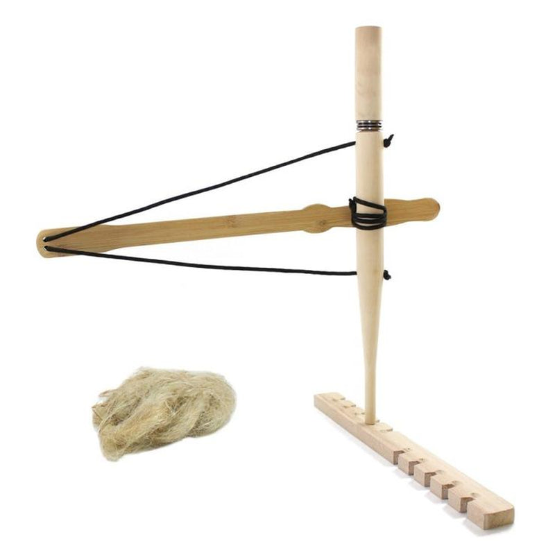 Hand Bow Drill Fire Starter Kit - Primitive Bushcraft Fire Making Set