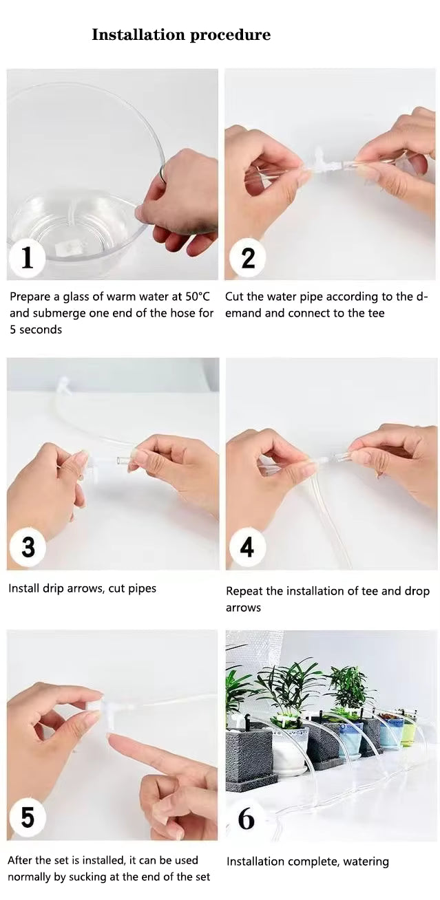 Gravity-Fed Drip Irrigation Kit with Regulating Valve – Water-Saving Garden System for Rain Barrels & Raised Beds 3M-20M