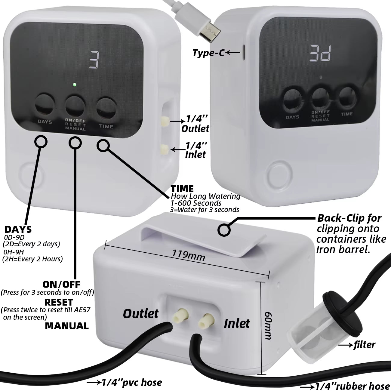 Premium Solar Automatic Drip Irrigation Kit – Timer & Pump Controlled, Ideal for Bonsai, Potted Plants & Outdoor Gardens