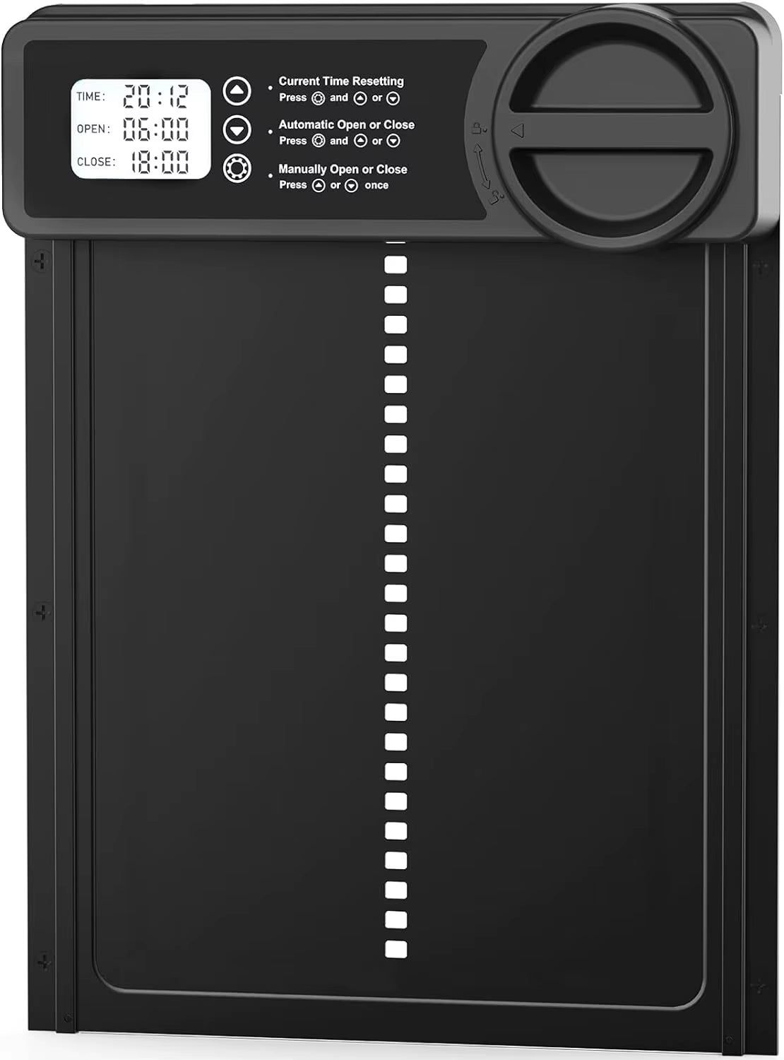 Programmable Automatic Chicken Coop Door – LCD Timer, Manual Control & Safety Sensor