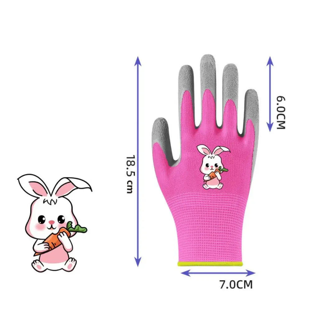 Kids Waterproof Garden Gloves - Non-Slip Protective Work Gloves for Outdoor Yard Tasks