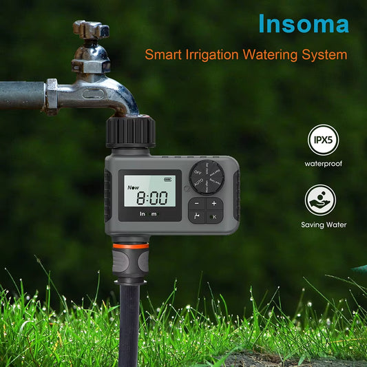 Automatic Water Timer - Programmable Garden Irrigation Controller with LCD Display