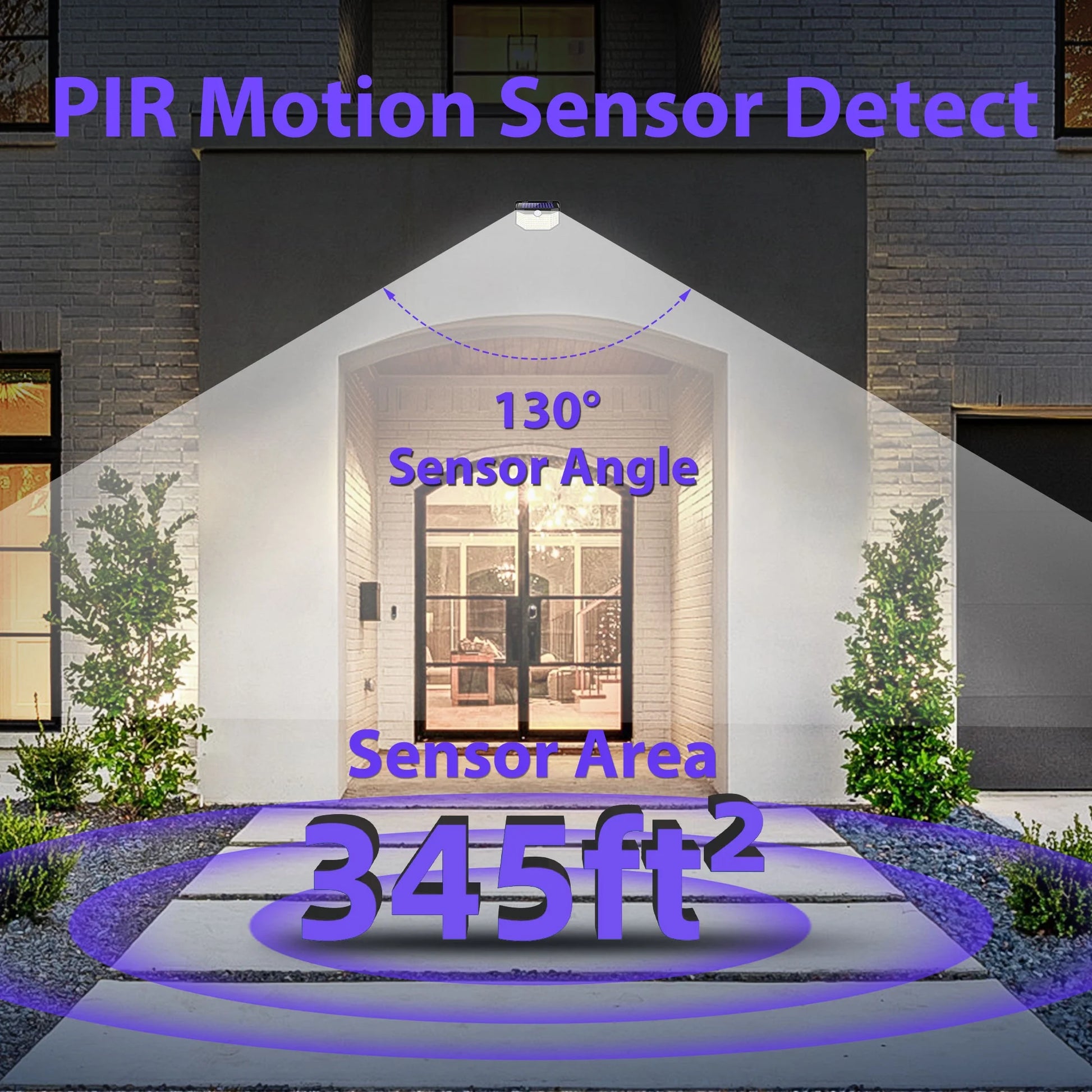 Solar Shield Basic-120 | 120 LED Motion Sensor Solar Lights (6-Pack)
