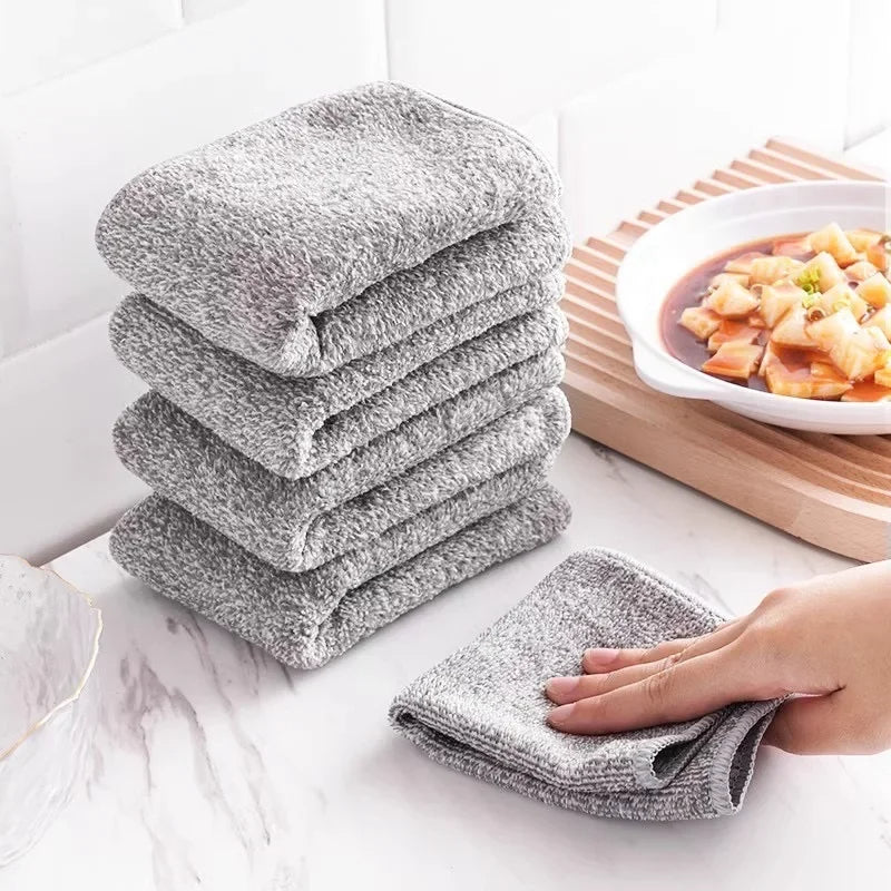Bamboo Dish Towels – Reusable, Super Absorbent, Eco-Friendly (Multi-Pack Options)