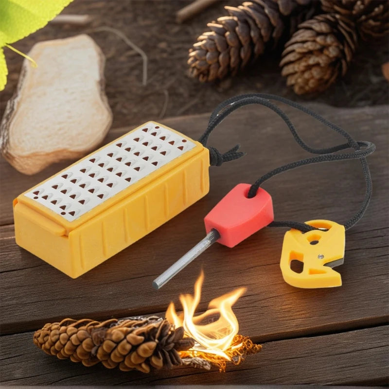 Fire Starter Kit - Flint Fire Starter Tool for Camping, Survival & Emergency Preparedness
