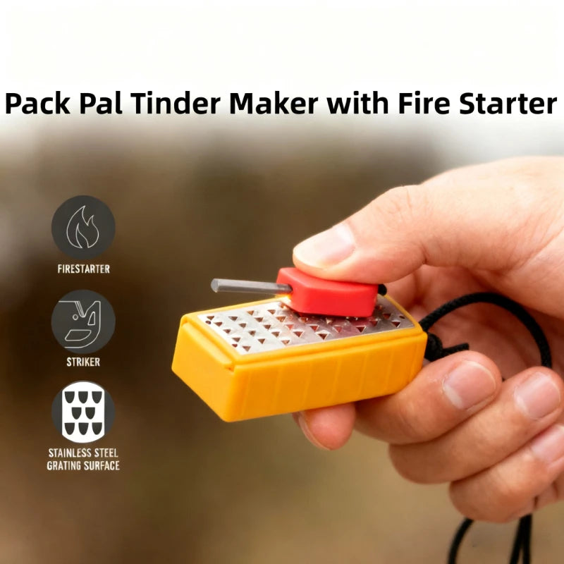 Fire Starter Kit - Flint Fire Starter Tool for Camping, Survival & Emergency Preparedness