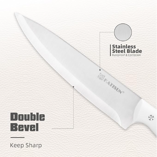 16-Piece Kitchen Knife Set - German Stainless Steel with Cutting Board & Steak Knives
