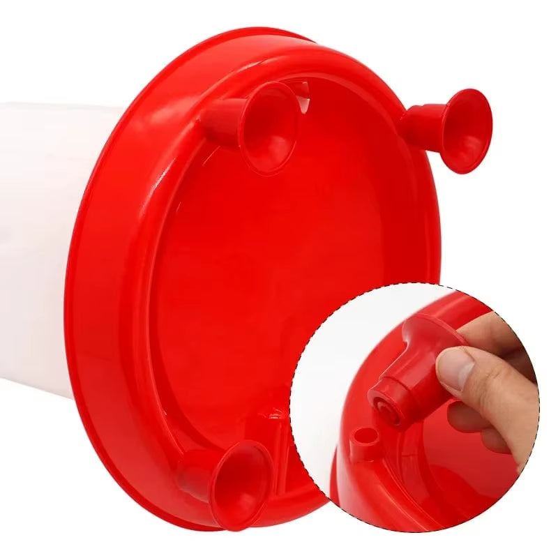 Standing Chicken Waterer & Feeder Combo– 1.5kg / 3L Gravity-Fed Chick & Small Poultry Flock Drinker for Brooder Pens