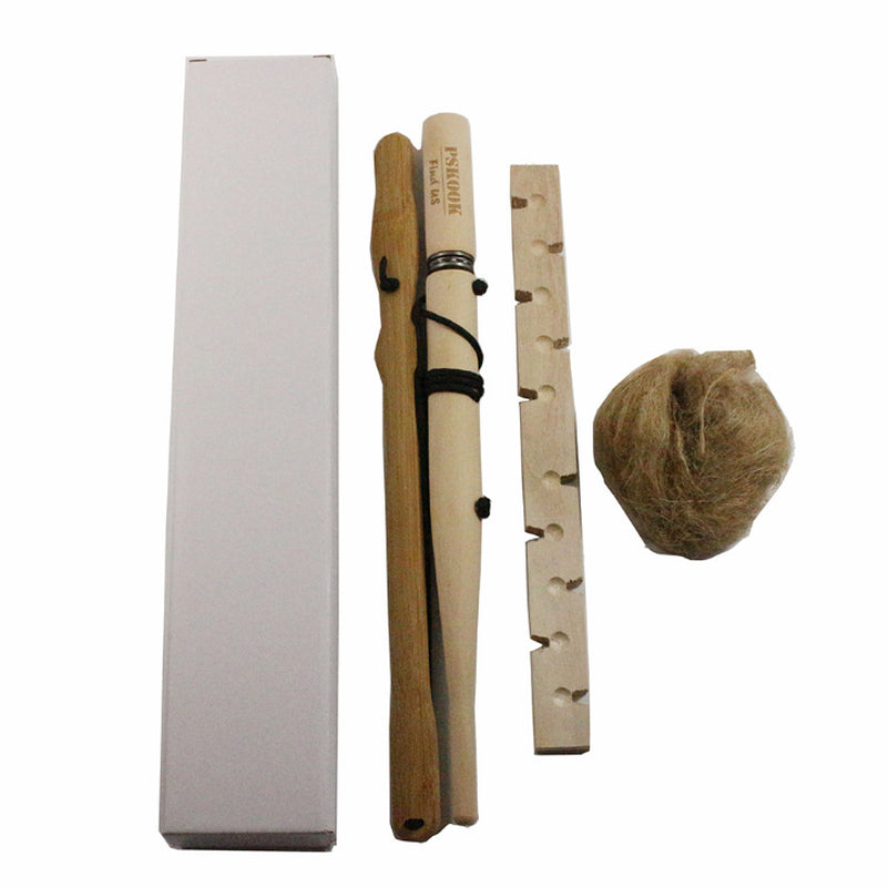 Hand Bow Drill Fire Starter Kit - Primitive Bushcraft Fire Making Set