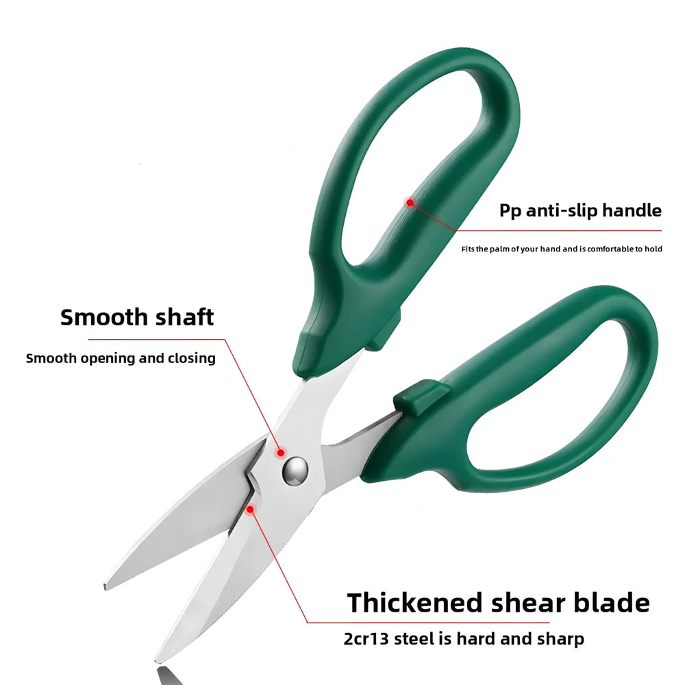 Flower Pruning Shears - Stainless Steel Garden Scissors for Plants, Flowers & Herbs
