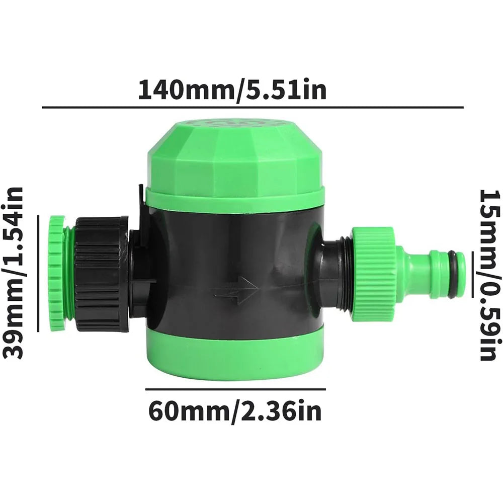 Garden Hose Timer - Mechanical 120-Minute Watering Timer for Gardens & Lawns