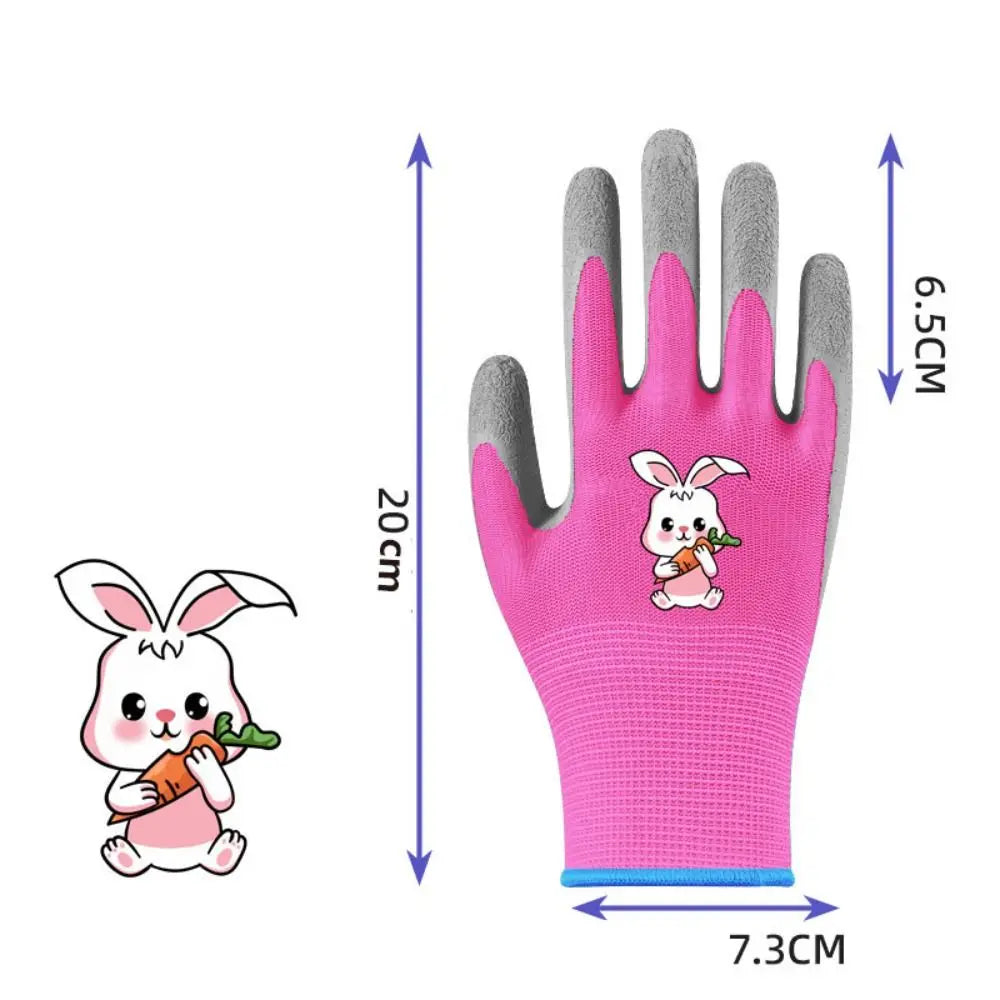 Kids Waterproof Garden Gloves - Non-Slip Protective Work Gloves for Outdoor Yard Tasks