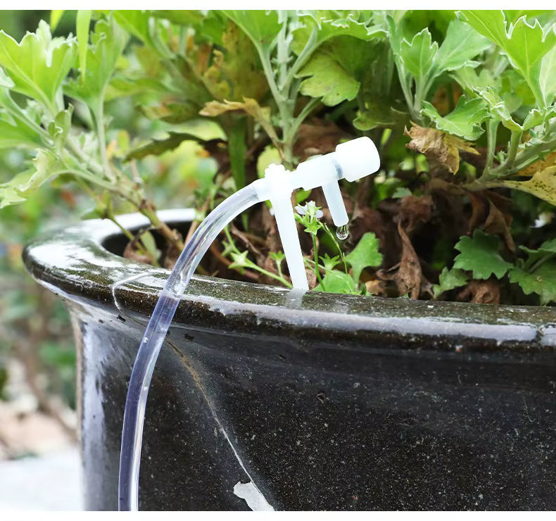 Gravity-Fed Drip Irrigation Kit with Regulating Valve – Water-Saving Garden System for Rain Barrels & Raised Beds 3M-20M