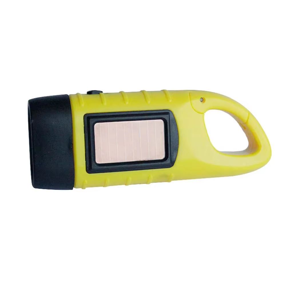 Solar Hand Crank Flashlight – Portable Emergency LED Light for Camping & Outdoor Survival