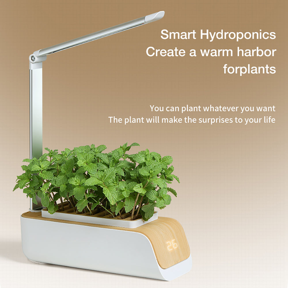 Hydroponic Grow Kit with LED Light - Indoor Self-Watering Planter for Herbs & Vegetables