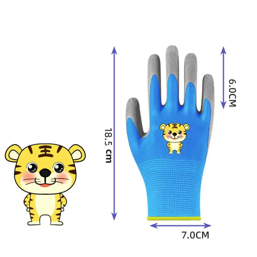 Kids Waterproof Garden Gloves - Non-Slip Protective Work Gloves for Outdoor Yard Tasks