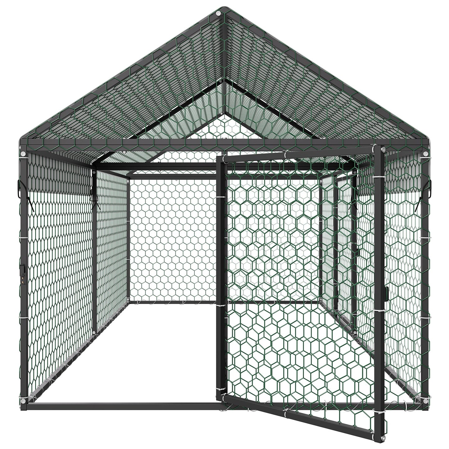 Uimoso Metal Chicken Coop with Cover for 4-6 Chickens3.3X6.