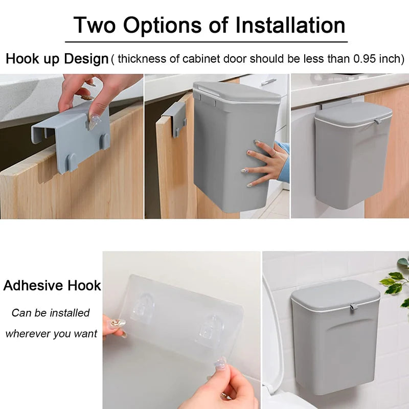 Modern Kitchen Compost Bin – Leakproof, Odor-Resistant Food Waste Container with Removable Lid, Eco-friendly 