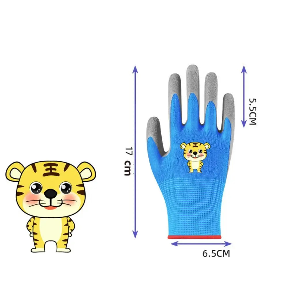 Kids Waterproof Garden Gloves - Non-Slip Protective Work Gloves for Outdoor Yard Tasks
