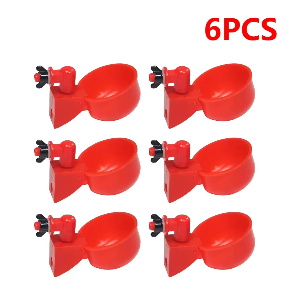 Bulk Gravity-Fed Poultry Waterer Cups – 6 to 36 Pack