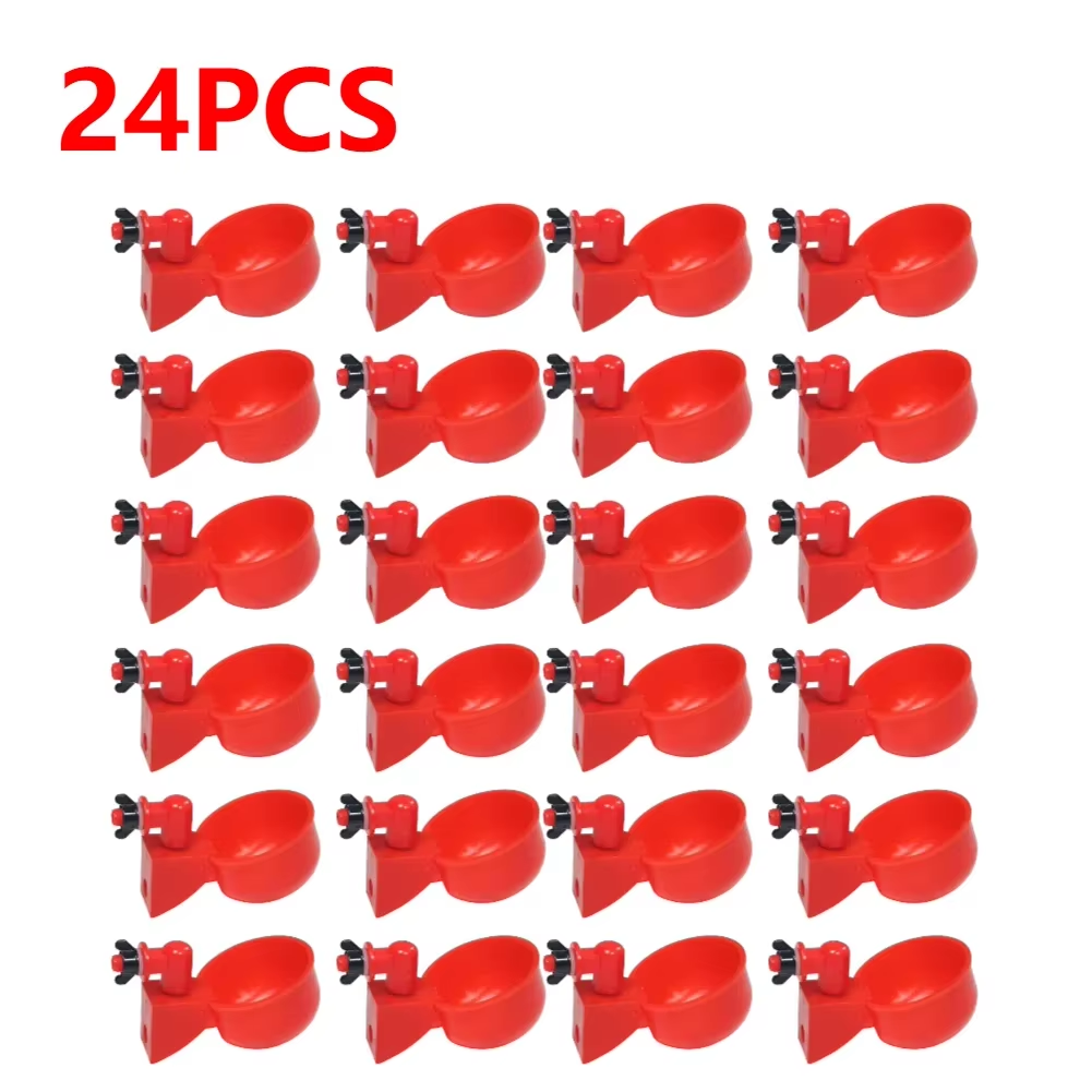 Bulk Gravity-Fed Poultry Waterer Cups – 6 to 36 Pack