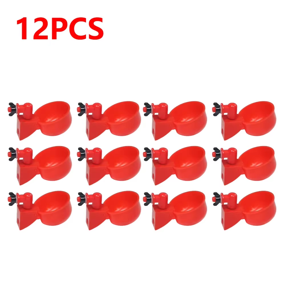 Bulk Gravity-Fed Poultry Waterer Cups – 6 to 36 Pack