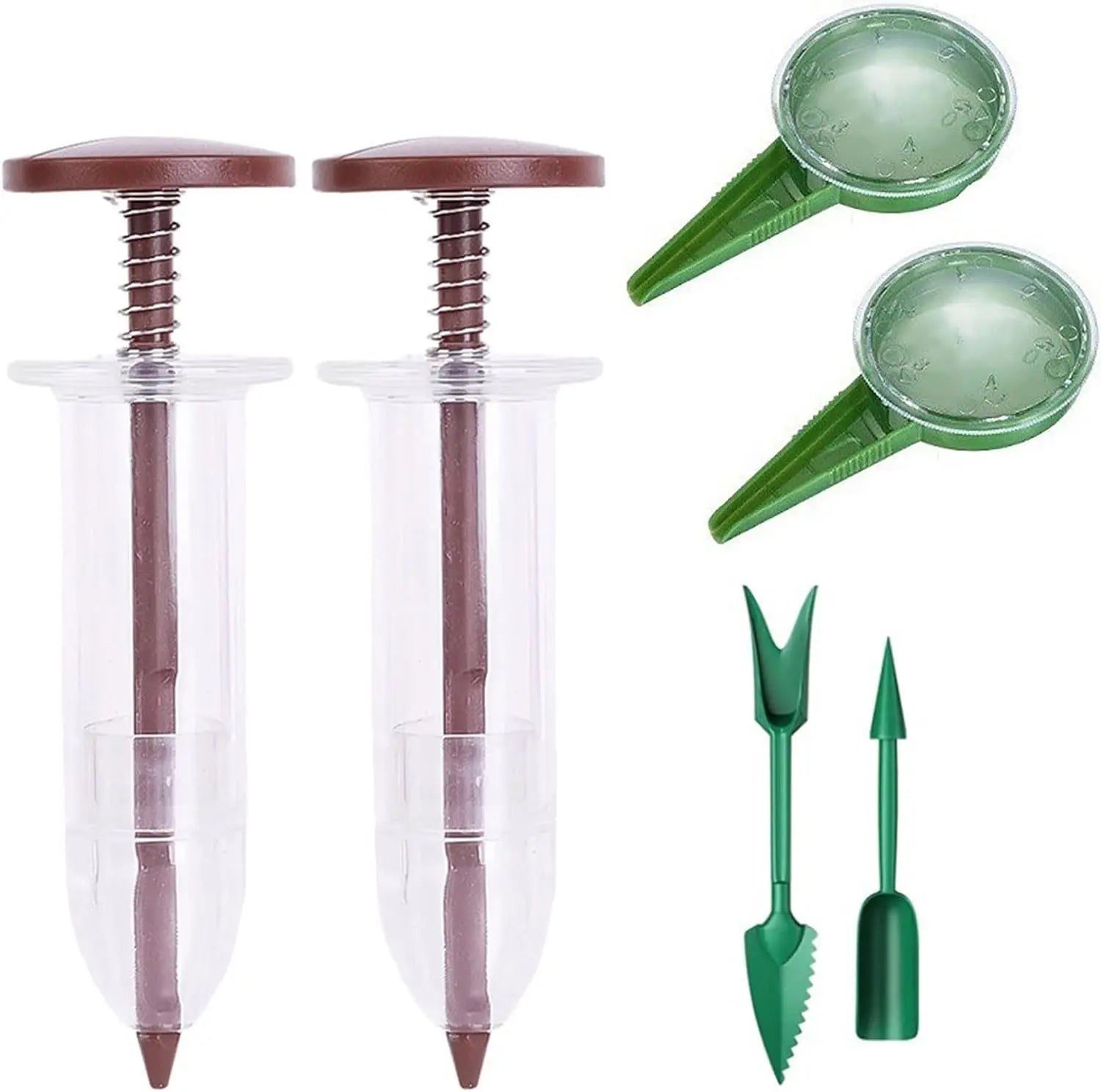 Manual Seed Sower Kit - Precision Handheld Seeder with Dibber & Widger Tools