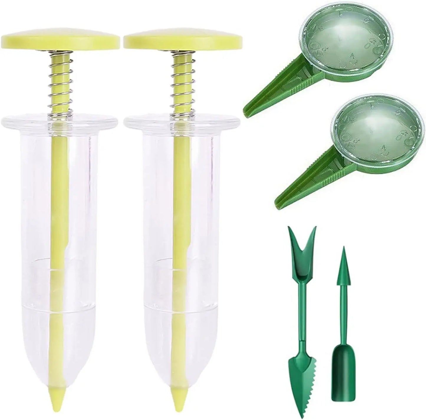 Manual Seed Sower Kit - Precision Handheld Seeder with Dibber & Widger Tools