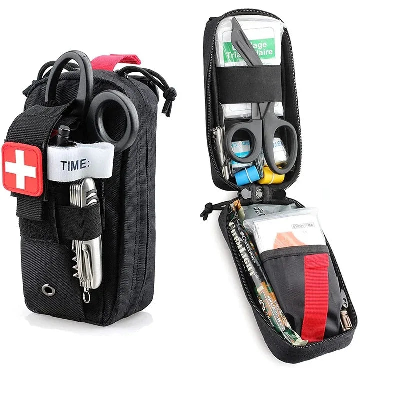 IFAK Emergency Medical Kit - MOLLE First Aid Pouch with Tourniquet for Outdoor Preparedness