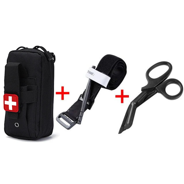 IFAK Emergency Medical Kit - MOLLE First Aid Pouch with Tourniquet for Outdoor Preparedness