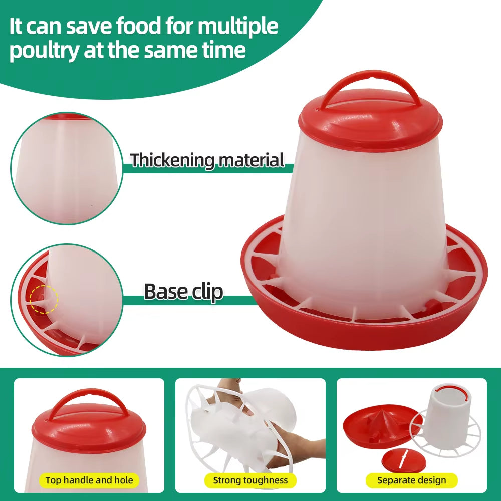 Basic Baby Chick Feeder & Waterer Combo – 1KG Feed + 1L Waterer for Starter Flocks & Brooder Pens