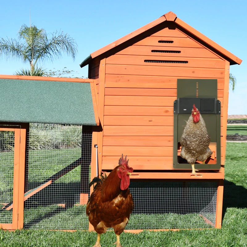 Battery Powered Automatic Chicken Coop Door – Light Sensor, Waterproof