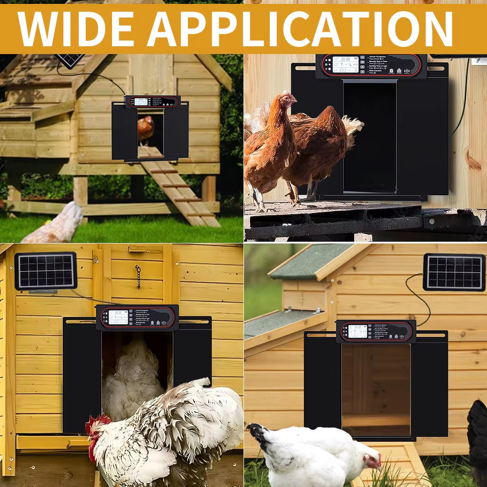 Extra-Large Automatic Chicken Coop Door – Smart Solar & Remote-Controlled for Large Birds