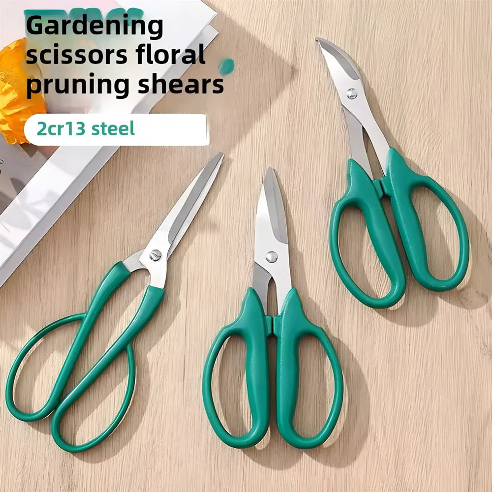 Flower Pruning Shears - Stainless Steel Garden Scissors for Plants, Flowers & Herbs