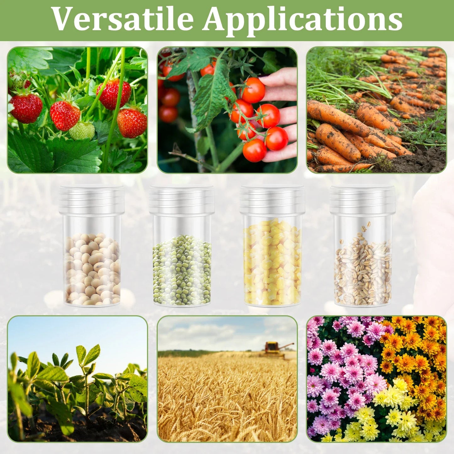 Seed Storage Organizer Box - Portable Seed Collection Case with Labels & Accessories