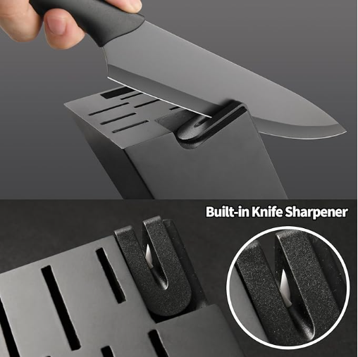 16-Piece Kitchen Knife Set - German Stainless Steel with Cutting Board & Steak Knives