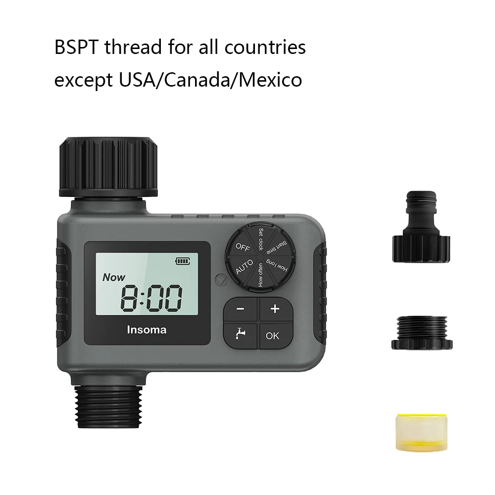 Automatic Water Timer - Programmable Garden Irrigation Controller with LCD Display