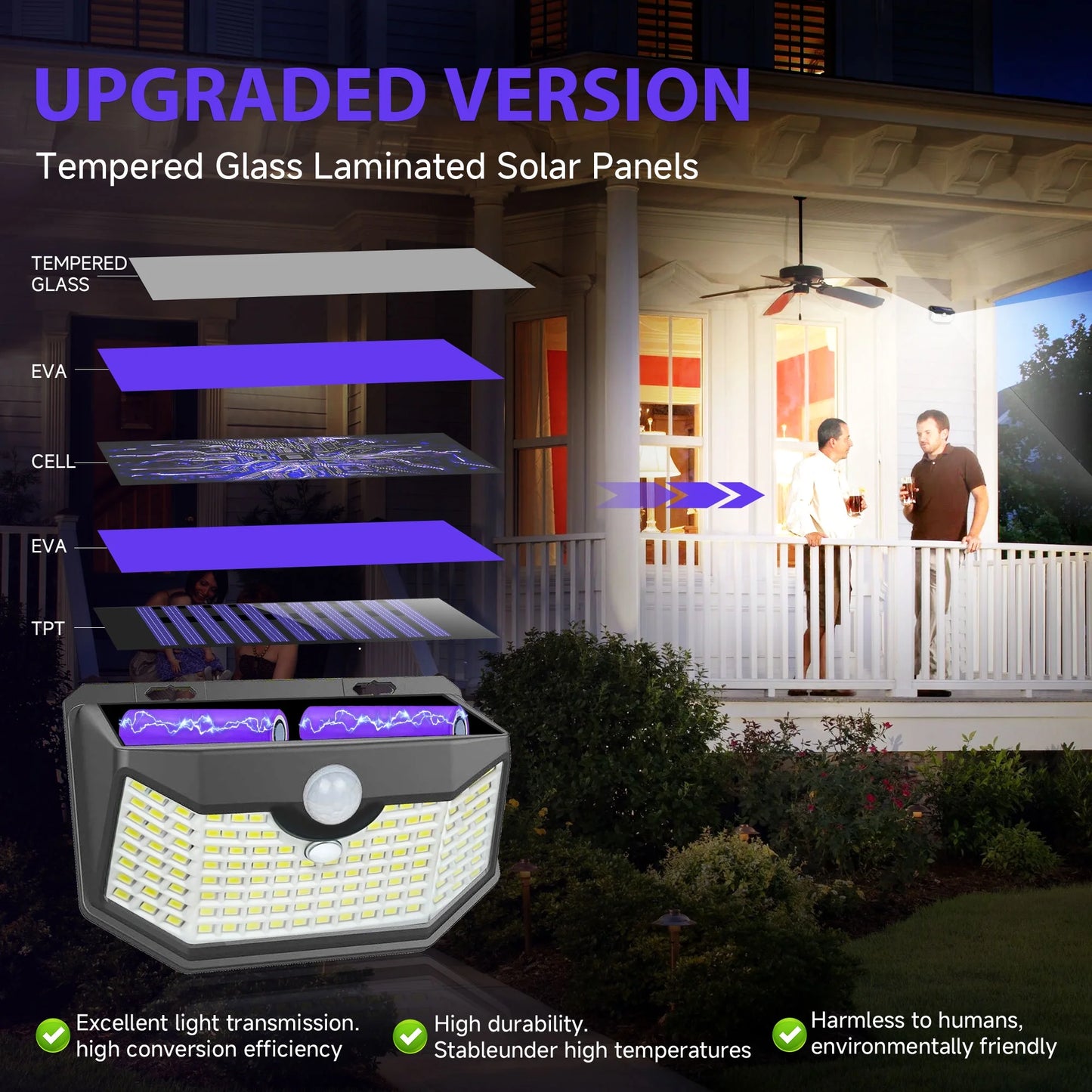 Solar Shield Basic-120 | 120 LED Motion Sensor Solar Lights (6-Pack)