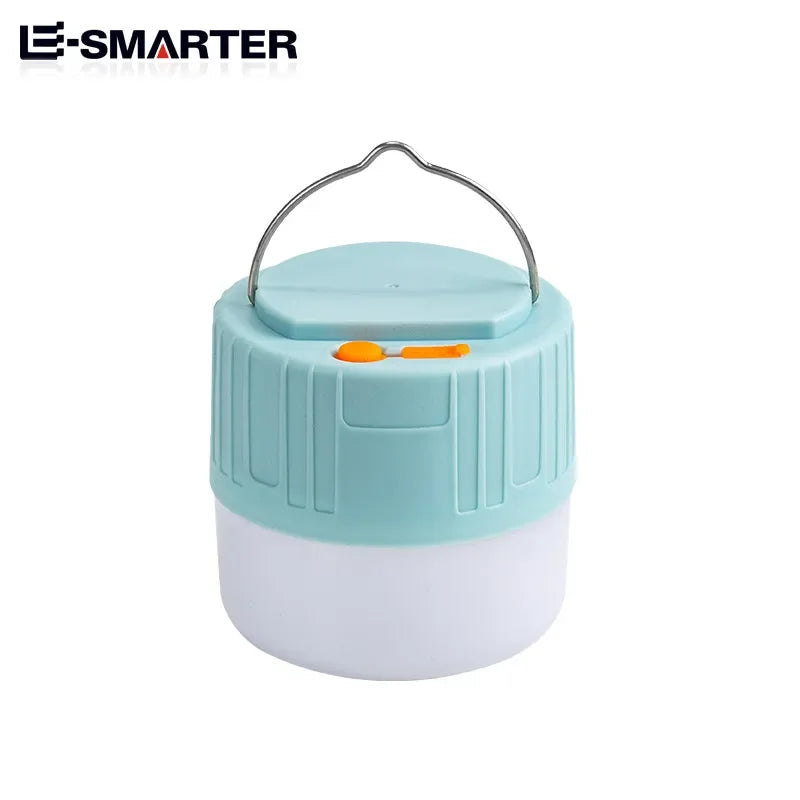 Solar Rechargeable Camping Light - Portable LED Emergency Work Lamp with USB Charging
