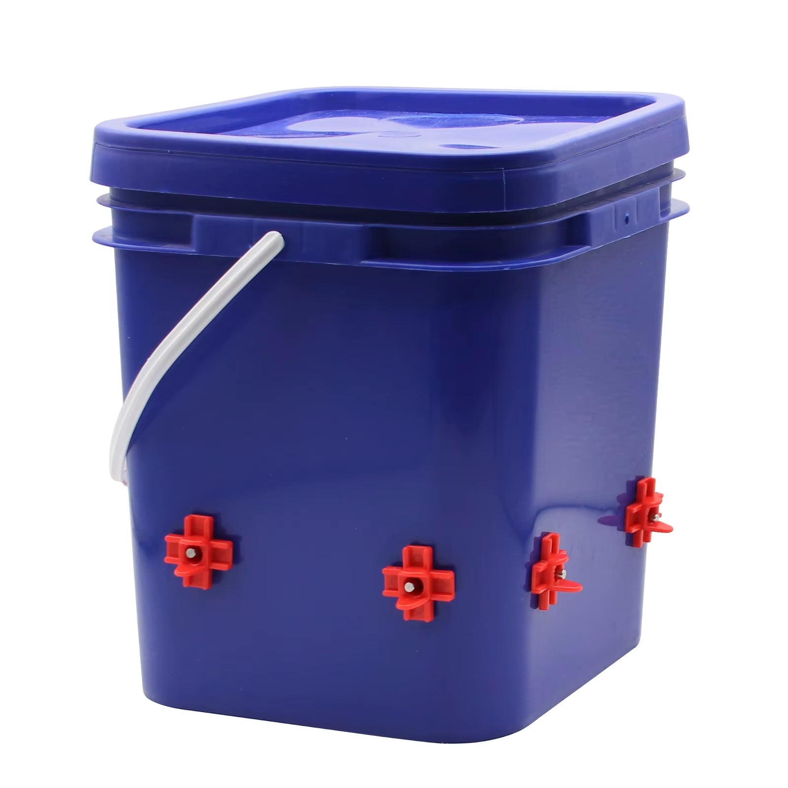 Automatic Chicken Waterer Bucket System – 10L Gravity Poultry Drinker with Cups or Nipple Waterers – No-Spill Coop Hydration Solution
