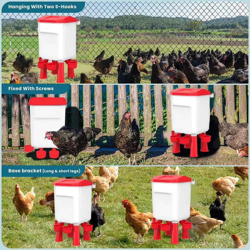 All-in-One Bucket Gravity-Fed Poultry Waterer Kit – 7L