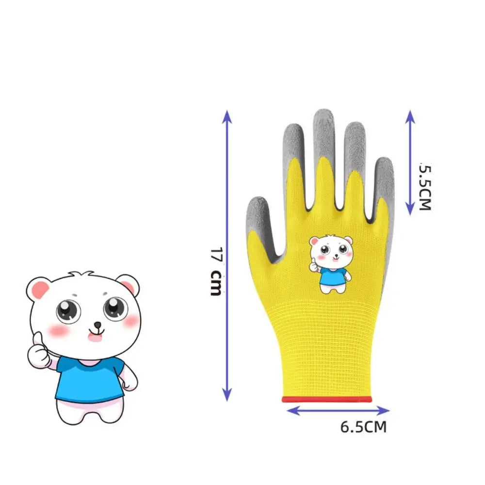 Kids Waterproof Garden Gloves - Non-Slip Protective Work Gloves for Outdoor Yard Tasks