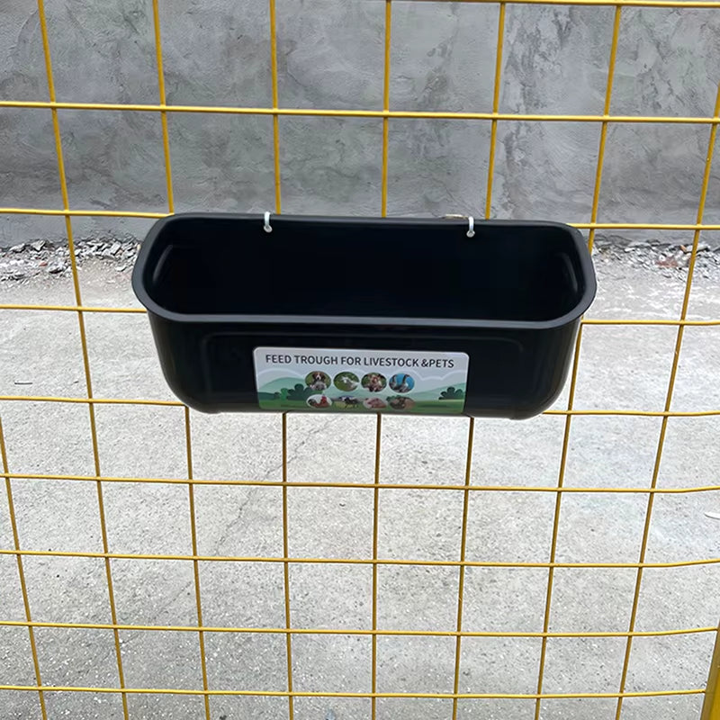 Cigar Trough Poultry & Livestock Feeder – Multi-Species Chicken, Duck, Goose & Goat Feed Trough – Low Waste Hanging or Ground Feeder